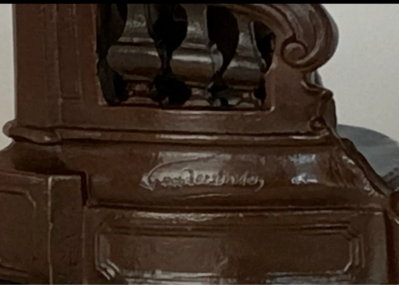 Antique Bronze Georges Van Der Straeten Elegant Lady