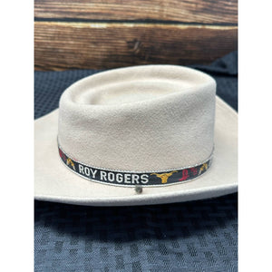Roy Rogers Beige Childs Cowboy Hat Original 1950