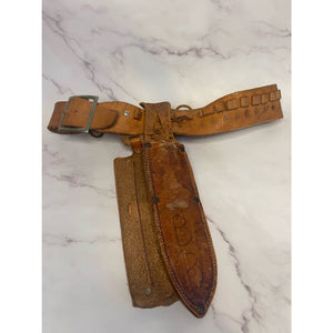 Vintage leather Knife holder