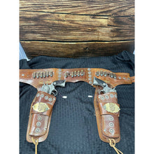 Load image into Gallery viewer, Vintage Hubley Wells Fargo Holster Set with  Vintage toys