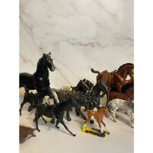 Lot of Vintage Toy Horses
