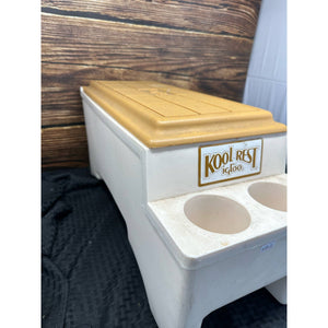 Vintage Kool Rest IGLOO “Large” Beige Color TRUCK Van RV Seat Ice Chest Cooler