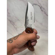 Load image into Gallery viewer, Buck 480 RMEF Elk Hoof Cutout Fixed Blade Hunting Knife &amp; Sheath