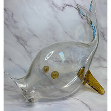 Load image into Gallery viewer, VINTAGE MID-CENTURY MODERN Italian GLASS FISH VASE SCULPTURE