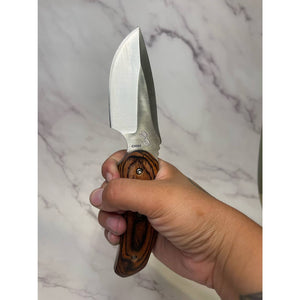 Buck 480 RMEF Elk Hoof Cutout Fixed Blade Hunting Knife & Sheath