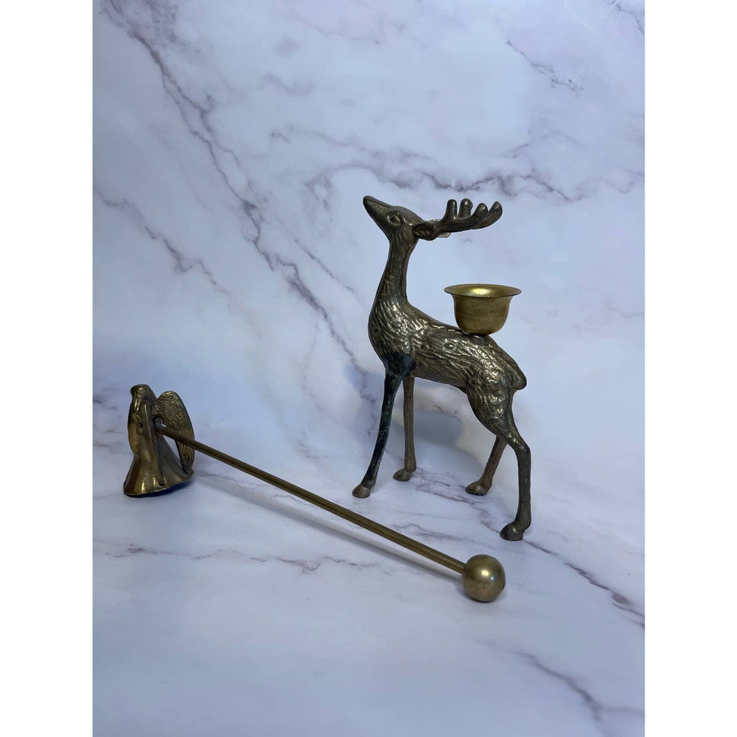 Brass Deer and Angel