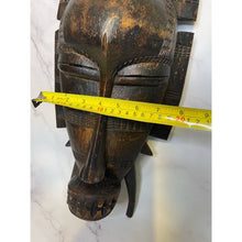 Load image into Gallery viewer, Vintage African Bird Adorned Statue Figurine Mask Primitive Tribal Art c1960-70&#39;s