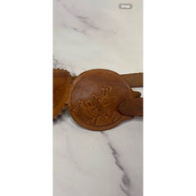 Load image into Gallery viewer, VTG Dagwood , Blondie 1940s Custom leather belt AA1