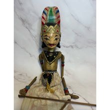 Load image into Gallery viewer, Vintage Wayang Golek Kasars (Demon/Ogre) - Hand carved Wooden Puppet - Rod and Stick -