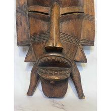 Load image into Gallery viewer, Vintage African Bird Adorned Statue Figurine Mask Primitive Carving Sculpture Wooden