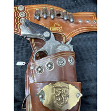 Load image into Gallery viewer, Vintage Hubley Wells Fargo Holster Set with  Vintage toys