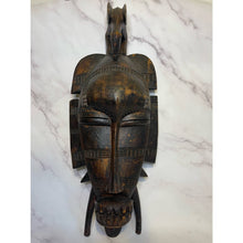 Load image into Gallery viewer, Vintage African Bird Adorned Statue Figurine Mask Primitive Tribal Art c1960-70&#39;s