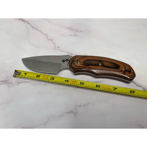 Buck 480 RMEF Elk Hoof Cutout Fixed Blade Hunting Knife & Sheath