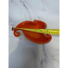 Load image into Gallery viewer, Murano Style  Persimmon Art Glass Bowl