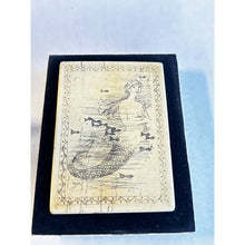 Load image into Gallery viewer, Vintage Scrimshaw Beatrice Whaleship Trinket Jewelry Box Faux Made In England