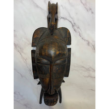 Load image into Gallery viewer, Vintage African Bird Adorned Statue Figurine Mask Primitive Tribal Art c1960-70&#39;s