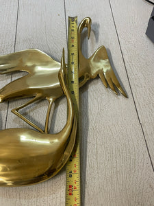 Bijon Brass Bird Sculpture 1980 17" by 16" Signed B75