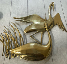 Load image into Gallery viewer, Bijon Brass Bird Sculpture 1980 17&quot; by 16&quot; Signed B75