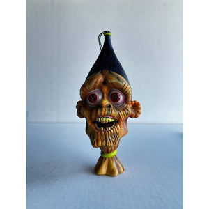 Gemmy Talking Shrunken Head Animated Halloween Prop Decor Purple Tested Works