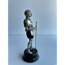 Load image into Gallery viewer, Vintage Medieval Suit of Armor With Sword Miniature Standing Figurine