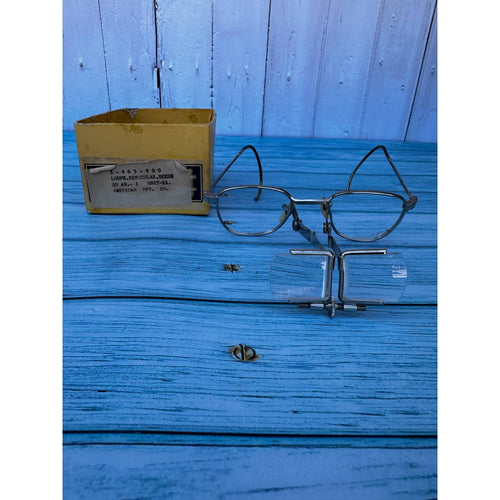 Vintage American Opt Co Loupe Binocular Beebe Eyeglass w Original Box 3-465-900