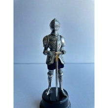 Load image into Gallery viewer, Vintage Medieval Suit of Armor With Sword Miniature Standing Figurine