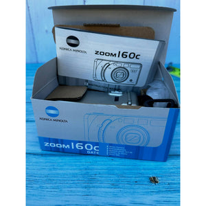 New in Box Konica Minolta Zoom 160c Date 35mm Point & Shoot Film Camera