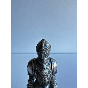 Vintage Medieval Suit of Armor With Sword Miniature Standing Figurine