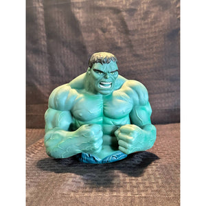 The Incredible Hulk Coin Bank 7” Raging Fists Marvel Comics Avengers 2010 Green