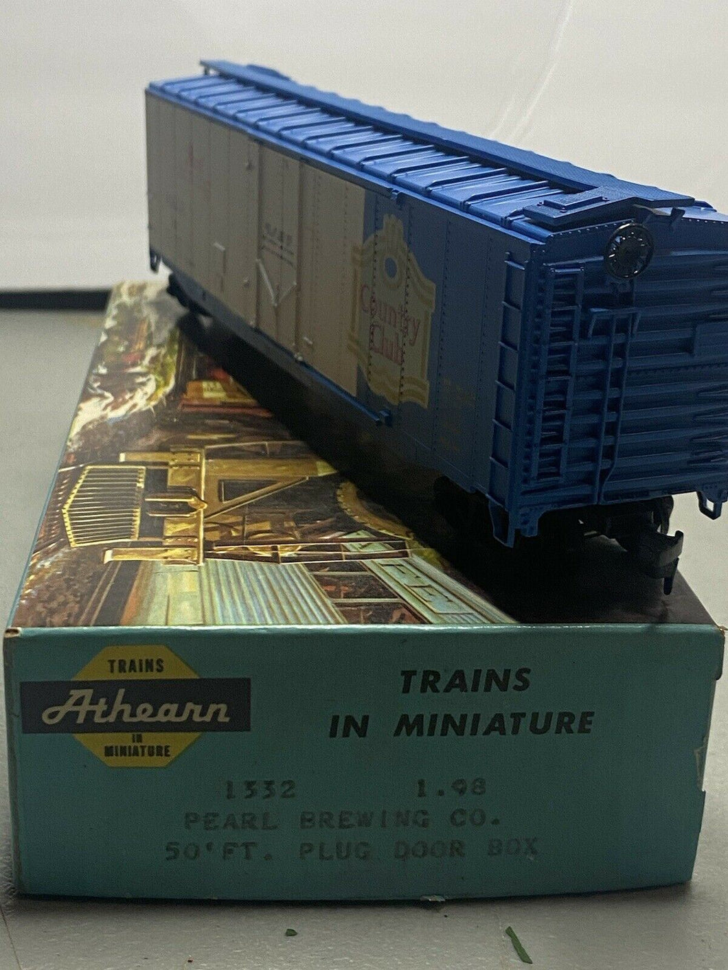 Vintage Athearn train HO Scale 1332 Pearl Brewing Country Club car in box A9