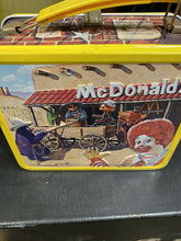 Load image into Gallery viewer, VINTAGE 1982 RONALD McDONALD SHERIFF OF CACTUS CANYON METAL LUNCH BOX &amp; THERMOS