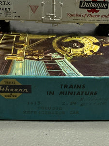 Vintage Athearn Ho Refrigerator Car, Dubuque Prebuilt Model Kit #1613