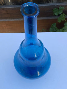 Large Cobalt Blue Blenko 19" tall Floor Vase