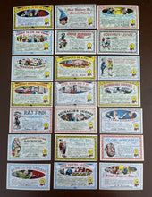 Load image into Gallery viewer, Vintage 1964 Topps Nutty Award Postcards - Lot of 21 Funny, Humor, Joke
