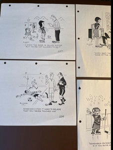 Lot Of Vintage Bill Davey Comics Prints - Numbered And Hole Punched