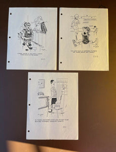 Lot Of Vintage Bill Davey Comics Prints - Numbered And Hole Punched