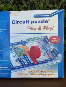 Circle Puzzle Snap Circuit Type Plug & Play - 75 Components