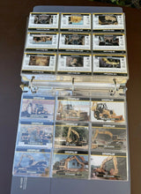 Load image into Gallery viewer, Lot Of Caterpillar Collectible Cards, Post Cards, Etc In Binder W/Dividers B17