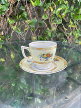 Load image into Gallery viewer, MYOTT STAFFORDSHIRE MYO2327Fruit &amp; Flower Urns, Yellow B Tea Cup And Saucer B22