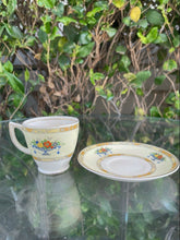 Load image into Gallery viewer, MYOTT STAFFORDSHIRE MYO2327Fruit &amp; Flower Urns, Yellow B Tea Cup And Saucer B22