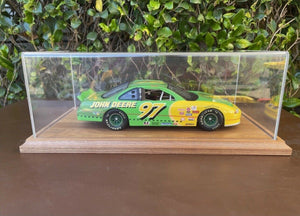 John Deere #97 Signed Car By NASCAR driver In Display Case B17