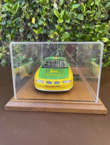 John Deere #97 Signed Car By NASCAR driver In Display Case B17