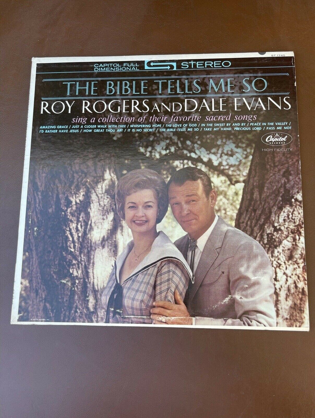 Vintage ROY ROGERS & DALE EVANS - THE BIBLE TELLS ME SO - GOSPEL VINYL RECORD