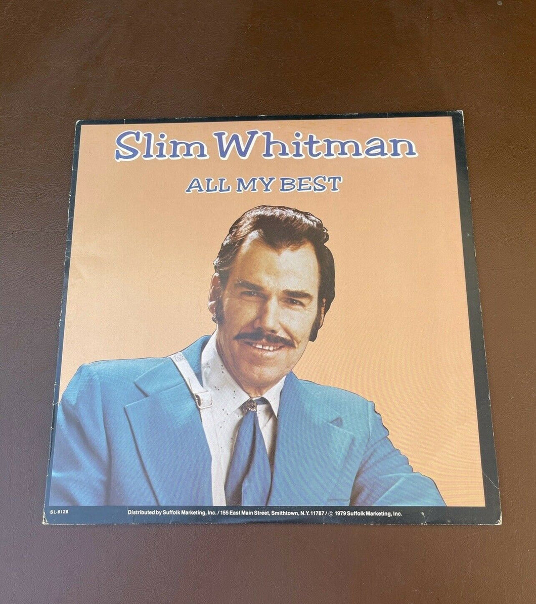 Vintage 1979 “Slim Whitman ALL MY BEST” LP Record Vinyl Album Retro B17