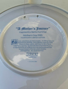 Schmid Collective Plate “A Mother’s Journey” Collectors In Box B21