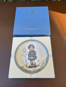 Schmid Mothers Day 1983 "Spring Bouquet" Collectible Plate Hummel In Box B21