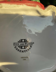 Fitz & Floyd Essentials Christmas Candy Dish / Christmas Decor B21