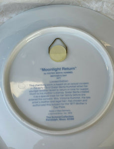 Schmid 1977 Mothers Day Plate Sister Berta Hummel “Moonlight Return” B21