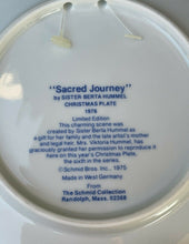 Load image into Gallery viewer, Vintage Sacred Journey By Sister Berta Hummel Christmas Plate 1976 Limited