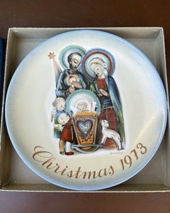 Schmid Bros The Nativity Christmas Plate 1973 by Sister Berta Hummel Limited Ed
